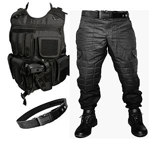 Kit Operacional Colete Swat + Boné Tático + Cinto NA Padrão